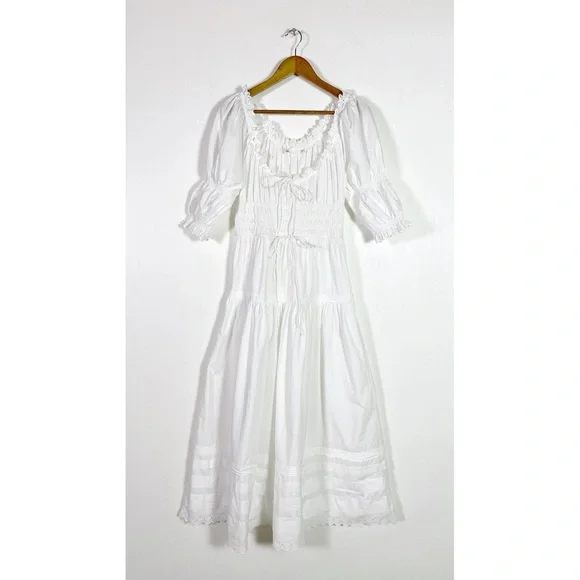 Doen Bardot Dress White - Picture 4 of 10